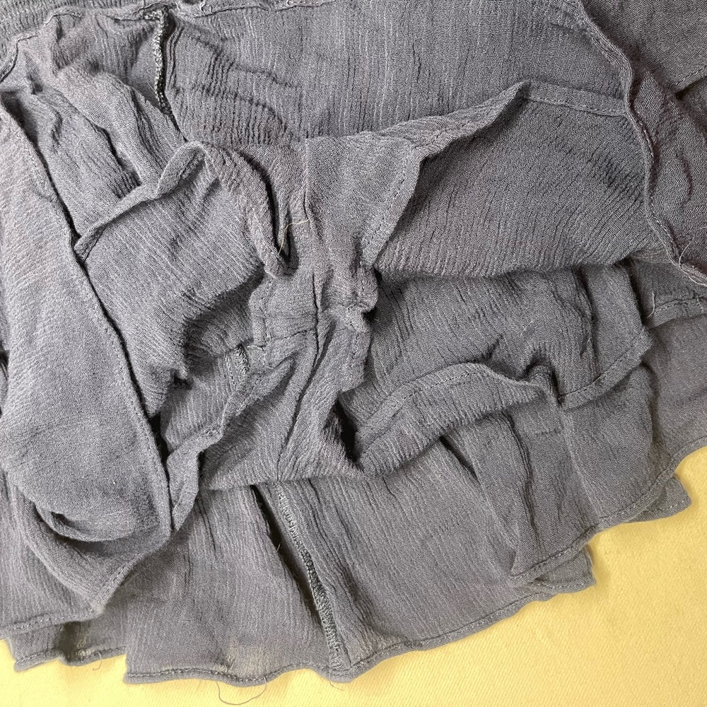 Navy Ruffled Mini Skort - Picture 5 of 5